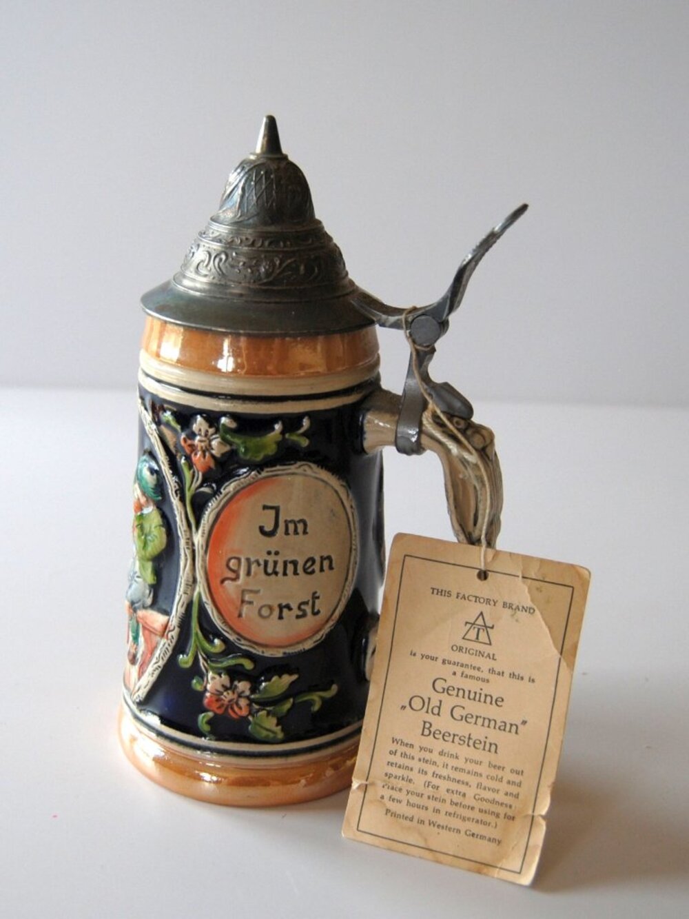 Vintage Genuine Old German Beer Stein by Thewalt Germany The Factory Brand